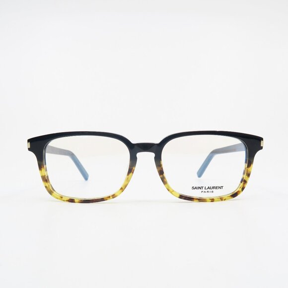 Saint Laurent SL7/F 003 54mm Black/Brown Tortoise Shell New Unisex Eyeglasses. - Picture 2 of 7